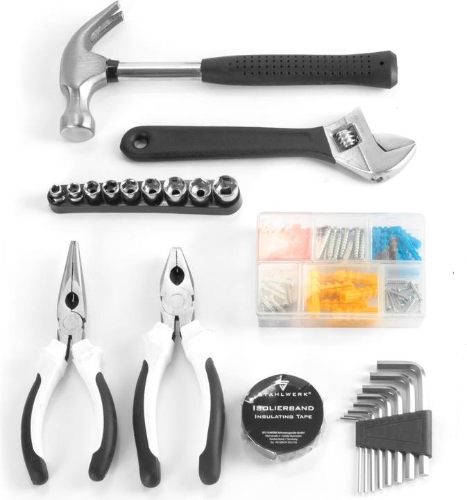 Produktbild Stahlwerk Heimwerker Set HTS-45 ST Werkzeugkasten mit 44-teiligem Werkzeug Set (44 Teile)