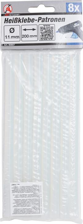 Immagine prodotto BGS Cartucce per colla a caldo trasparente Ø 11 mm, 200 mm 8 pz.