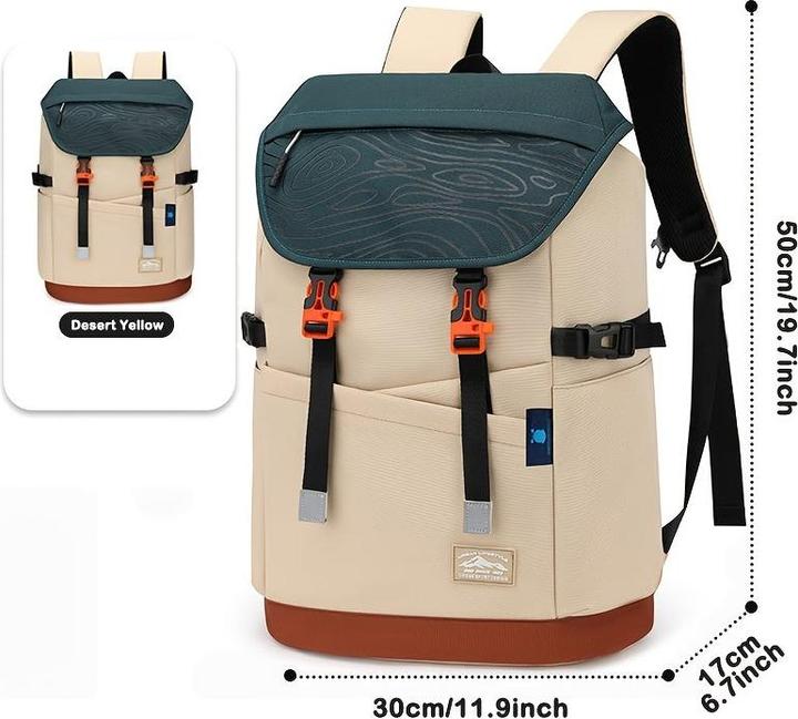 Immagine prodotto Only-Bags.Store Nylon Casual Travel Backpack - leicht, faltbar, mit verstellbaren Trägern, Reissverschluss