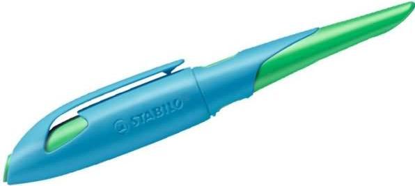 Actual product image STABILO EASYbirdy ergonomic school fountain pen for right-handers standard nib (Green, Blue, 1 x)