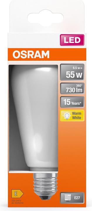Actual product image Osram Ledison Classic (E27, 55 W, 730 lm, 1 x, E)