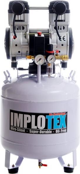 Actual product image Implotex - Flüsterkompressor Leisekompressor 60dB,1500W, 2PS, 280L/min, ölfrei, Druckluftkompress (8 bar, 280 l)