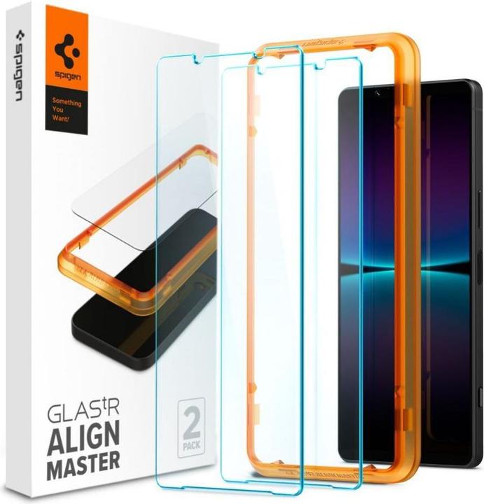 Actual product image Spigen Glass tR AlignMaster 2 Pack - Sony Xperia 1 VI (2 Piece, Sony Xperia 1 VI)