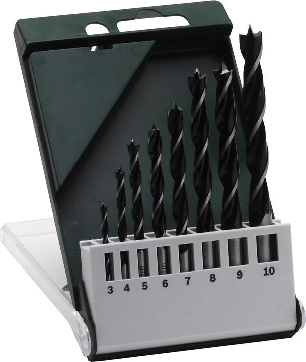 Image du produit Bosch Zubehör Jeu de forets à bois HSS (3 mm, 4 mm, 5 mm, 6 mm, 7 mm, 8 mm, 9 mm, 10 mm)