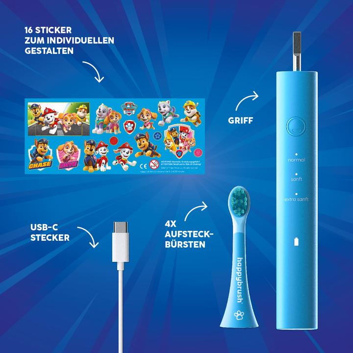Actual product image happybrush Eco Vibe Kids Paw Patrol (Oscillating toothbrush)