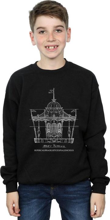 Immagine prodotto Disney Mary Poppins Carousel Sketch Felpa Ragazzi (140, 146)