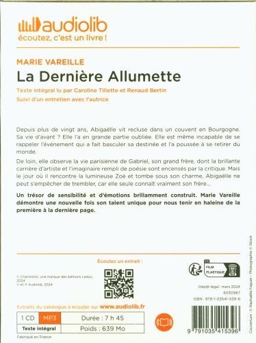 Produktbild La dernière allumette (Vareille Marie, Französisch)