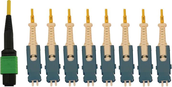 Immagine prodotto Eaton Cavo in fibra ottica breakout 40/100/400G monomodale 9/125 OS2 16F MTP/MPO-APC a 8x Du (2 m)