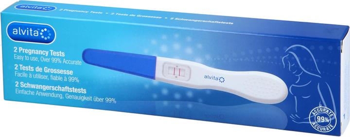 Actual product image Alvita Schwangerschaftstest, 2 St TES (2 x)