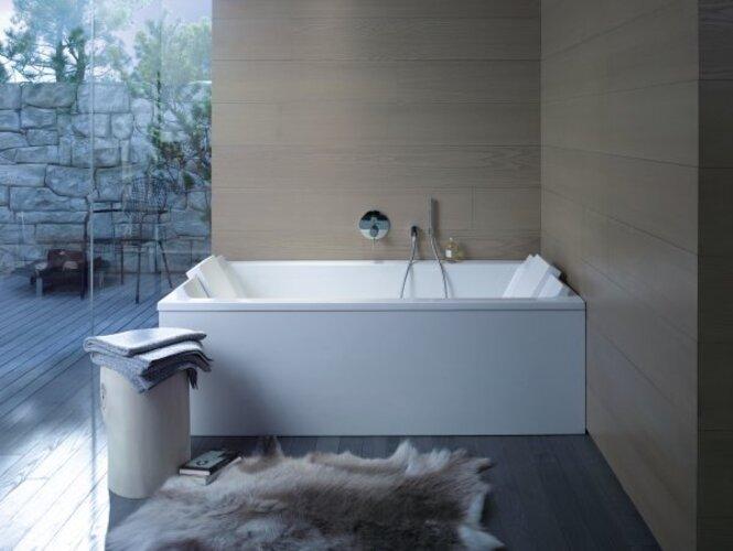 Produktbild Duravit Rechteck-Badewanne STARCK 2 Rückenschrägen 1900x900mm weiss (316 l, 190 cm, 90 cm)