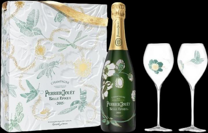 Produktbild Perrier-Jouët Perrier Jouet Belle Epoque 2015 Champagner Geschenkset mit 2 Gläsern
