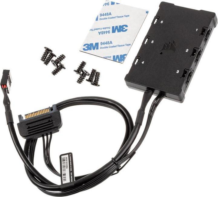 Actual product image Corsair SP140 RGB Elite Dual Node C (140 mm, 2 x)