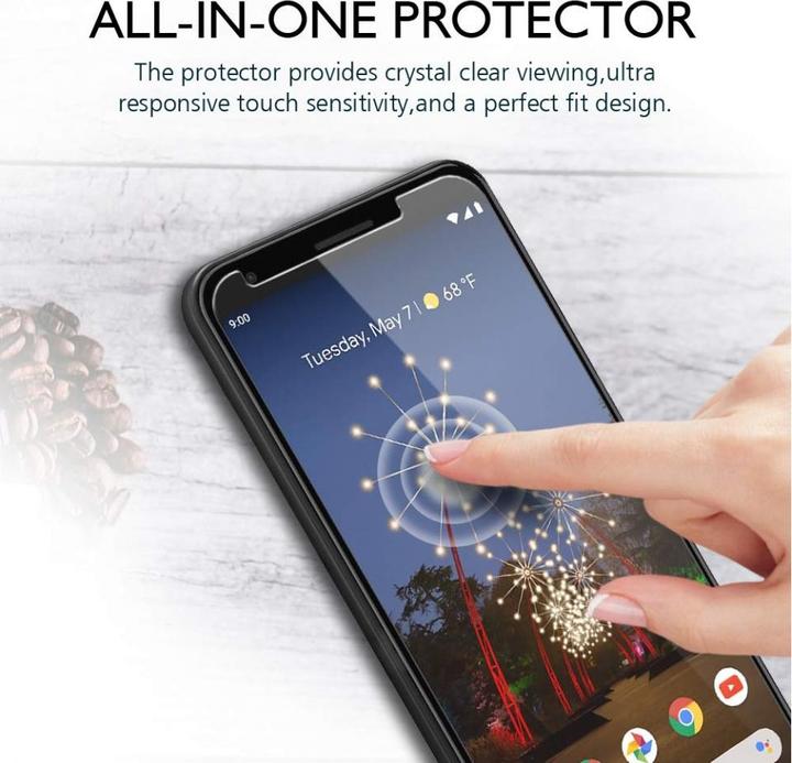 Produktbild Screenguard Google Pixel 3a XL Panzerglas Schutzfolie Case Friendly Design (1 Stück, Google Pixel 3a XL)
