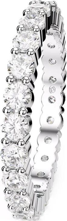 Actual product image Swarovski Matrix Vittore Ring Rundschliff Weiss Silberfarbenes Finish (58)