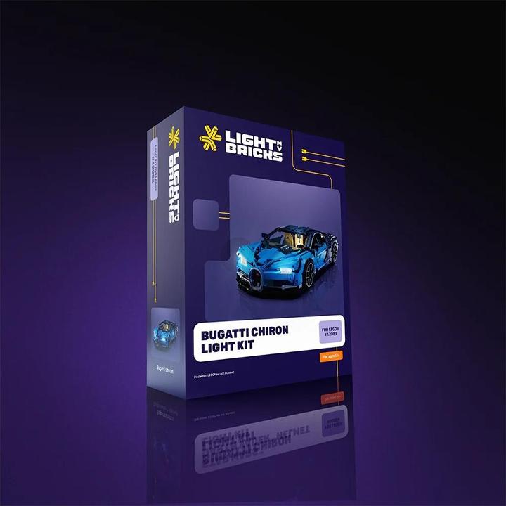 Actual product image Light my bricks LMB 2.0 LED light set for LEGO 42083 Bugatti Chiron