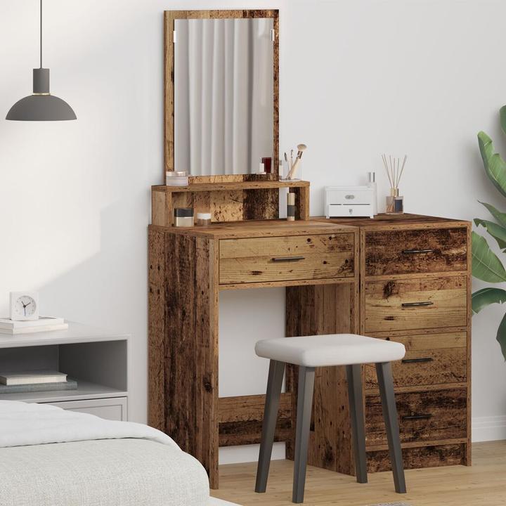 Produktbild VidaXL Schminktisch mit Schubladen aus altem Holz 50x41x140 cm