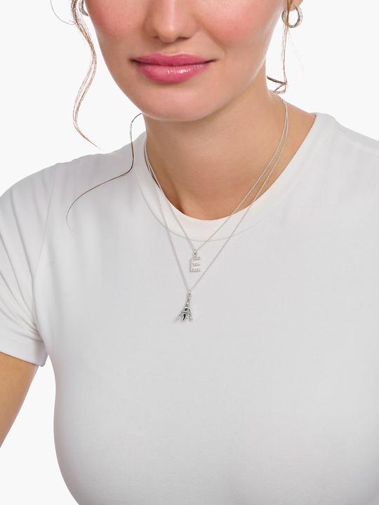 Produktbild Thomas Sabo Kette mit Buchstaben-Anhänger E Silber (925er Silber, 38 - 45 cm)