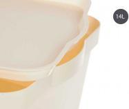 Immagine prodotto Kipit cassetta di plastica con coperchio 14l crema (14 l)