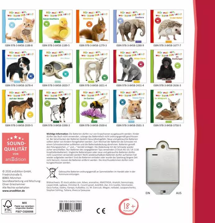 Produktbild Hör mal rein, wer kann das sein - Im Stall (Deutsch)