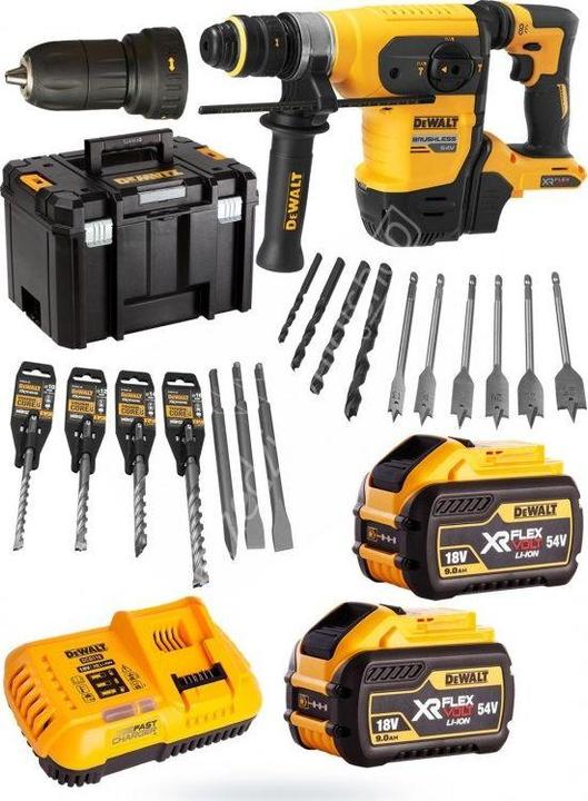 Productafbeelding DeWalt HAMMER SDS + 54V FV 2x9.0Ah 4.5J DCH417X2 (Oplaadbare batterij)