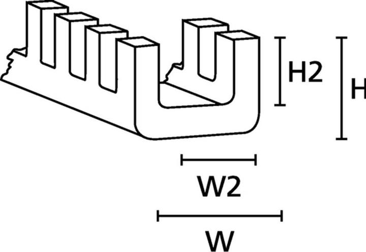 Produktbild HellermannTyton Kantenschutz Polyamid Natur (A (2500 cm)