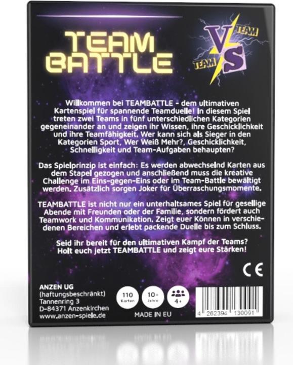 Actual product image Anzen Spiele ANZEN - TEAMBATTLE - The card game (German)
