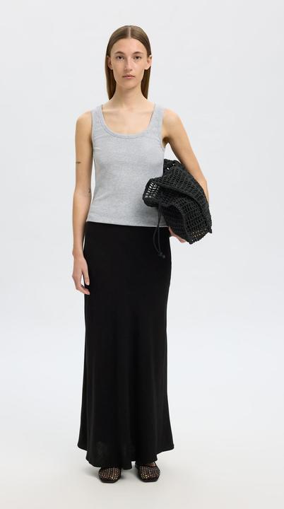 Actual product image Selected Femme Slfviva-Lena Hw Ankle Skirt Noos (36)