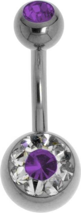 Bijouteria Bauchpiercing (Titan, Swarovski Kristall)