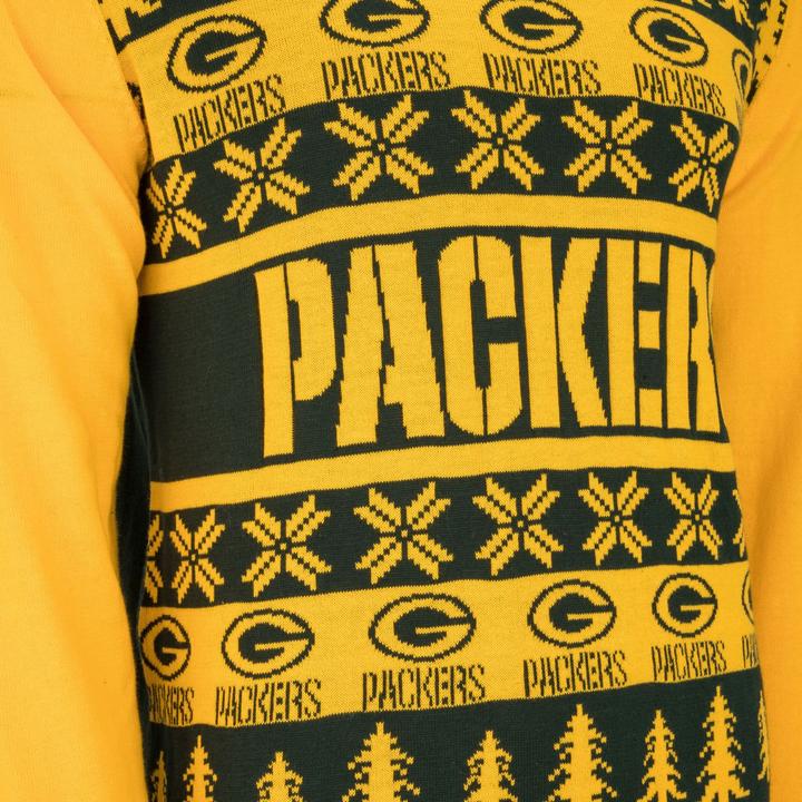 Image du produit Foco NFL Ugly Sweater XMAS Pull en tricot - Green Bay Packers (M)