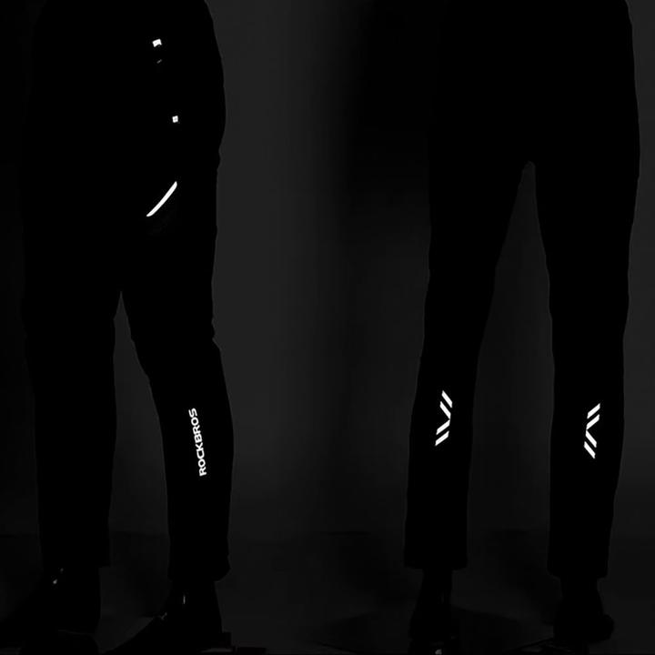 Actual product image Rockbros Patrol Cycling Windproof Sports Pants Size L - Black (L)