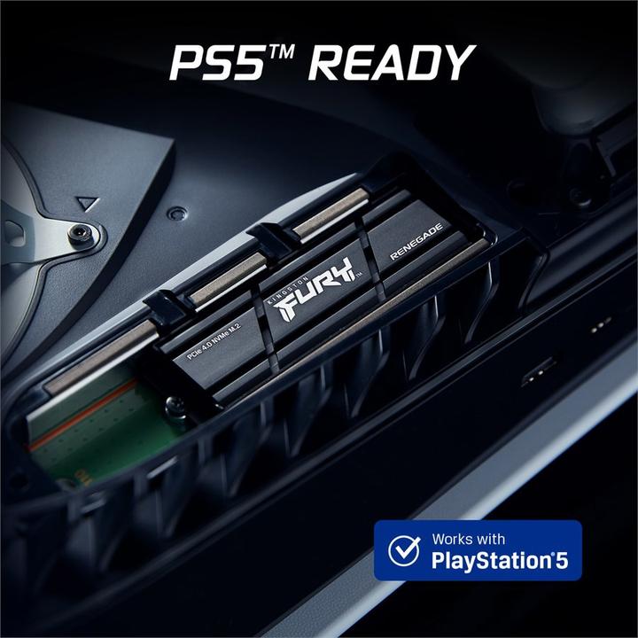 Produktbild Kingston FURY Renegade mit Kühlkörper (1000 GB, M.2 2280)