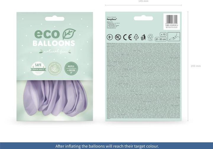 Image du produit Partydeco Ballons violet clair Eco (10 x)