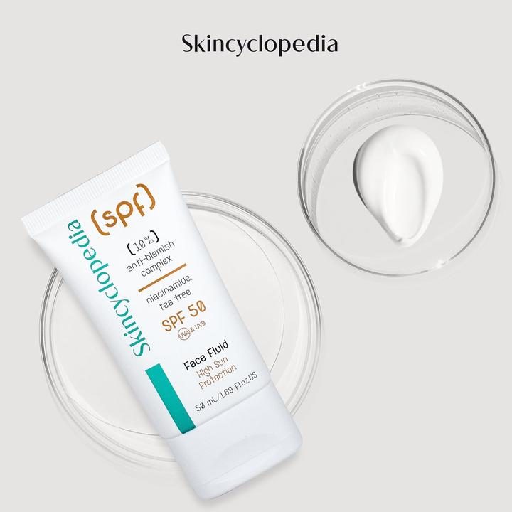 Immagine prodotto Skincyclopedia Fluido anti-macchie SPF 50 (50 ml) (Crema solare viso, SPF 50, 50 ml)