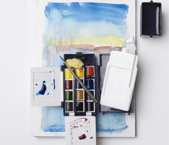 Actual product image Winsor & Newton Watercolour Artists Field Box (Multicoloured)