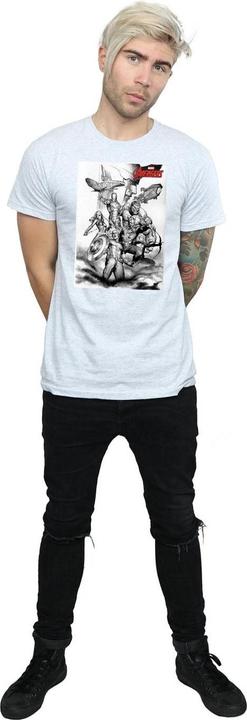 Produktbild Avengers Assemble Team Sketch TShirt (L)
