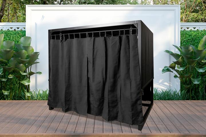 Produktbild PureHaven Hollywoodschaukel für 4 Personen 236x180x210 cm Aluminiumrahmen Sitz- & Liegeposition mit