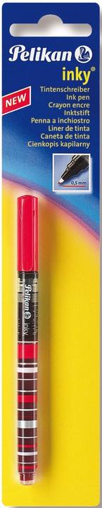 Actual product image Pelikan Ink pen Inky 273 red, blister pack visible ink level, line width: 0.5 mm (Red, 1 x)
