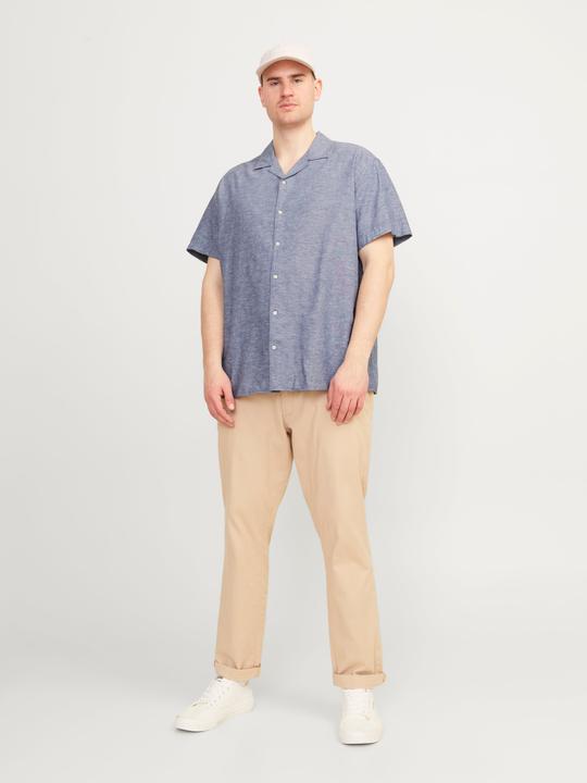 Produktbild Jack & Jones Jjlinen Blend Resort Shirt Ss Pls (5XL)