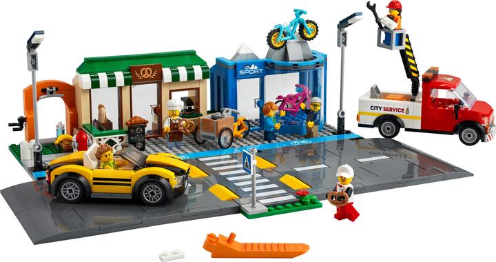 Immagine prodotto LEGO Strada commerciale della città con negozi 60306 (60306, LEGO City)