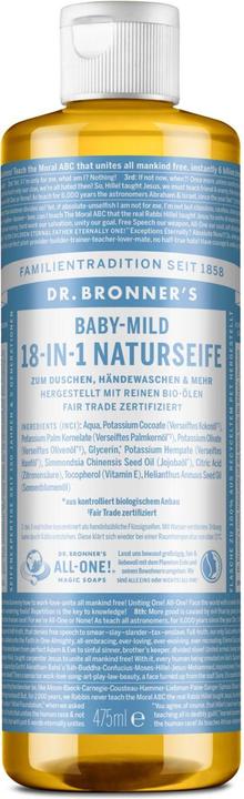 Produktbild Dr. Bronner's 18-in-1 Baby Mild (Flüssigseife, 475 ml)