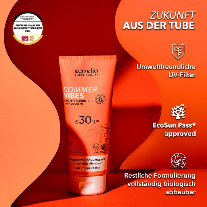 Immagine prodotto Eco Elio Sommer Vibes (Crema solare, SPF 30, 200 ml, 246 g)
