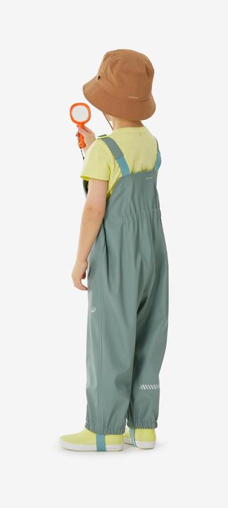 Produktbild Quechua Regenhose Latzhose Kinder wasserdicht Wandern - MH900 grün (102)