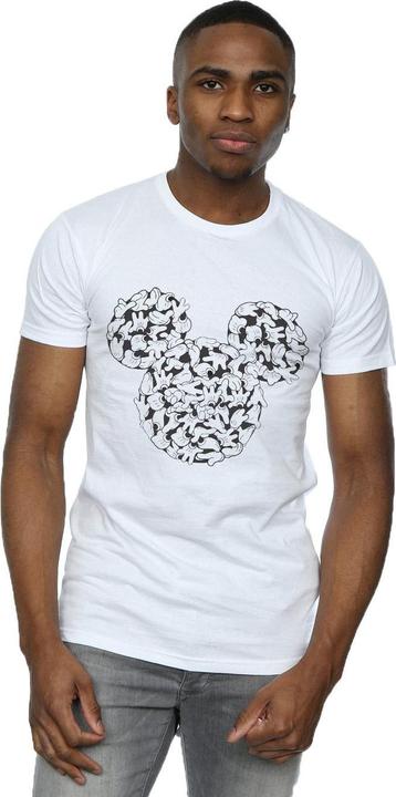 Actual product image Disney Mens Mickey Mouse Head Of Hands T-Shirt (XL)