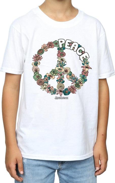 Immagine prodotto Woodstock Floral Peace Maglietta Ragazzi (152, 158)
