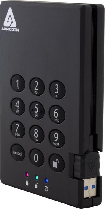 Actual product image Apricorn Aegis Padlock Fortress A25-3PL256-S4000F - 4 TB SSD - external (portable) (4000 GB)