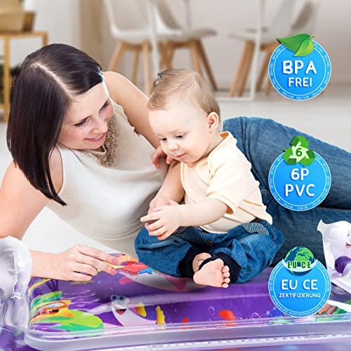 Produktbild Activity Board Wassermatte baby, BPA-frei 78X61cm Grössere Wasserspielmatte mit Spiegel and Glocke als Bauchzeit