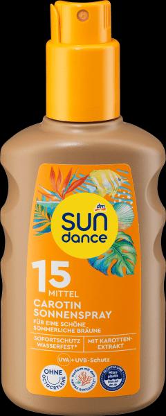 Produktbild dm Sundance Sonnenspray Carotin (Sonnenspray, SPF 15, 200 ml)
