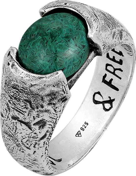 Haze & Glory Ring Siegelring Liberty - Afrikanischer Türkis 925 Silber