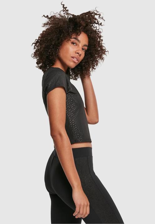 Actual product image Urban Classics Ladies Stretch Pattern Cropped Tee (XL)