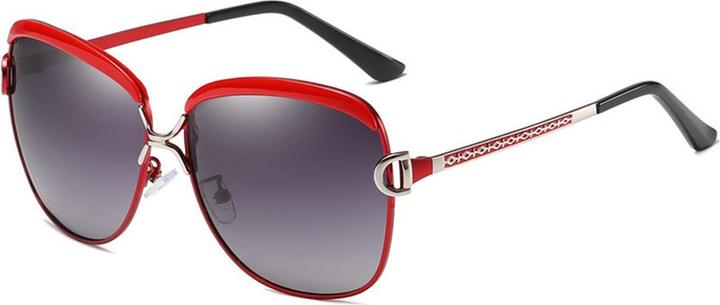 Immagine prodotto Techsuit - Sunglasses Polarized (8702) - for Women with UV Protection, Metal Frame - Red